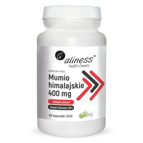 Aliness - Mumio himalajskie Shilajit extract 400mg - 90 kapsułek